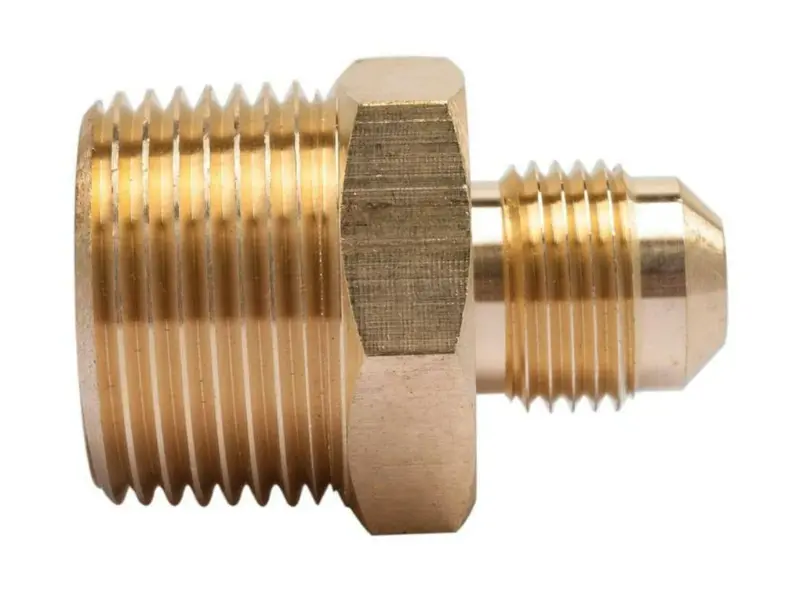 Brass 3/4-Inch Male Npt To 3/8-Inch Male Flare Sae Adapter For Propane & Natural Gas Systems 1