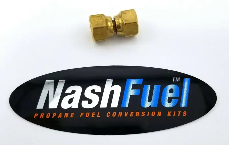 Brass 45° Female-To-Female Swivel 3/8" Sae Flare Adapter For Flexible Propane & Ng Installations 1