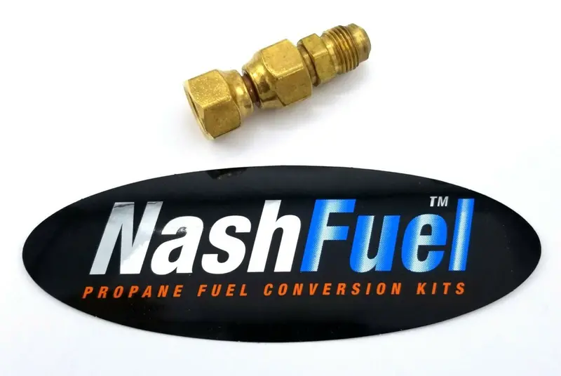 Brass 45° Female-To-Male 3/8" Sae Flare Propane/Natural Gas Adapter For Tubing Connections 1
