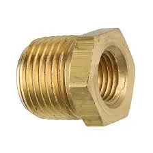 Brass Npt Reducing Bushing – 1/4" Female To 3/8" Male – For Propane & Natural Gas Applications 1