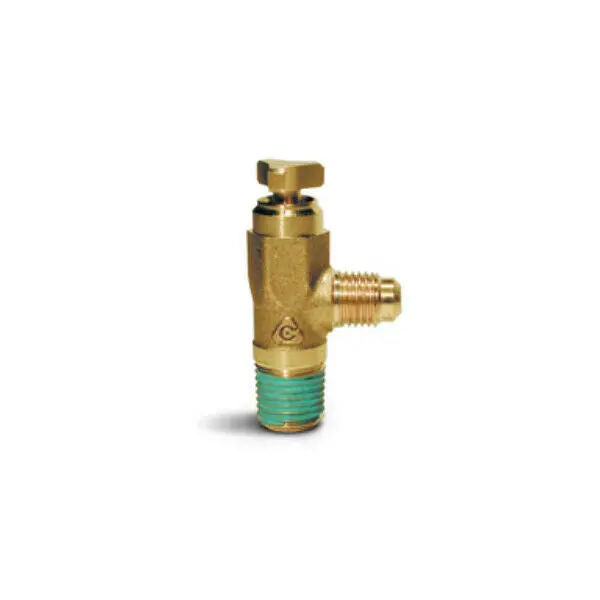 Brass Propane Bleeder Valve: Fixed Liquid-Level Remote With 1/4" Mpt And 1/4" Flare 1