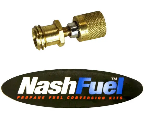 Brass Propane Fill Adapter – 1-1/4" Female Forklift To 1-5/16" Pol Male Acme (Part #7141-393) 1