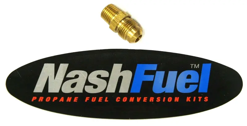 Brass Propane/Natural Gas Check Valve: 3/8" Flare To 1/4" Npt Thread 1