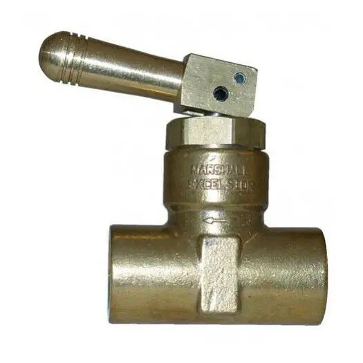 Brass Quick-Acting Toggle Valve: 1/2" Female To 1/4" Female Pipe Thread 1