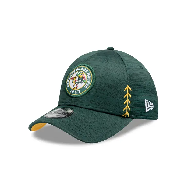 Cañeros De Los Mochis Stretch Fit Cap – Lamp Fangear 39Thirty Green Hat 1