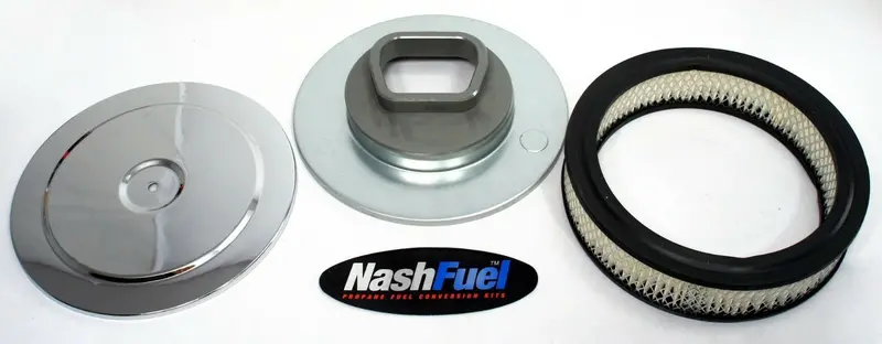 Carburetor Air Cleaner Adapter Kit – 9" Filter Assembly For Toyota 22R (5-1/8" Mount) 1