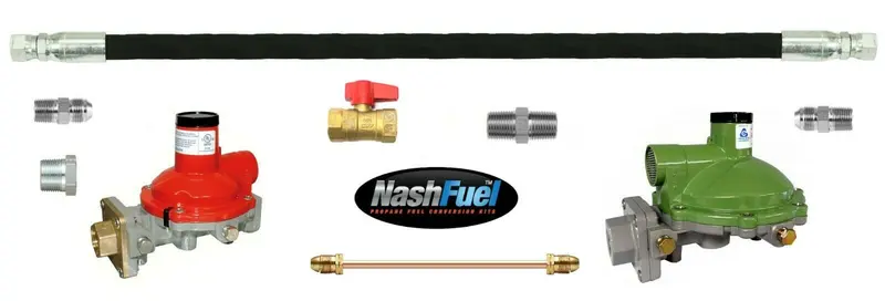 Cavagna 988Hp-09 / 998Lp-02 Home Propane Regulator With 3/4" Straight Inlet & 96" Hose 1
