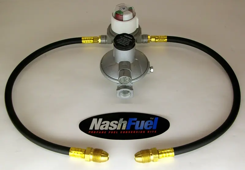 Cavagna/Kosan 528B High-Pressure Propane Changeover Regulator With Hose Assembly 1