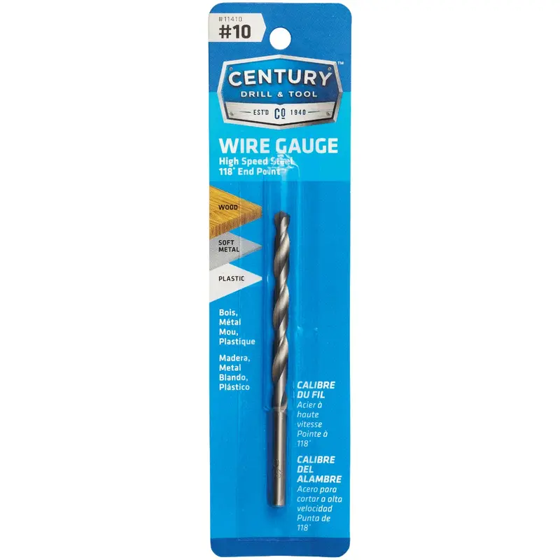 Century Hss Drill Bit – Number 10, Bright Finish 1