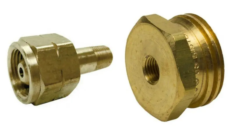 Cga 555 To 1-3/4" Male Acme Liquid Propane Fill Valve Adapter — Hopane Compatible 1