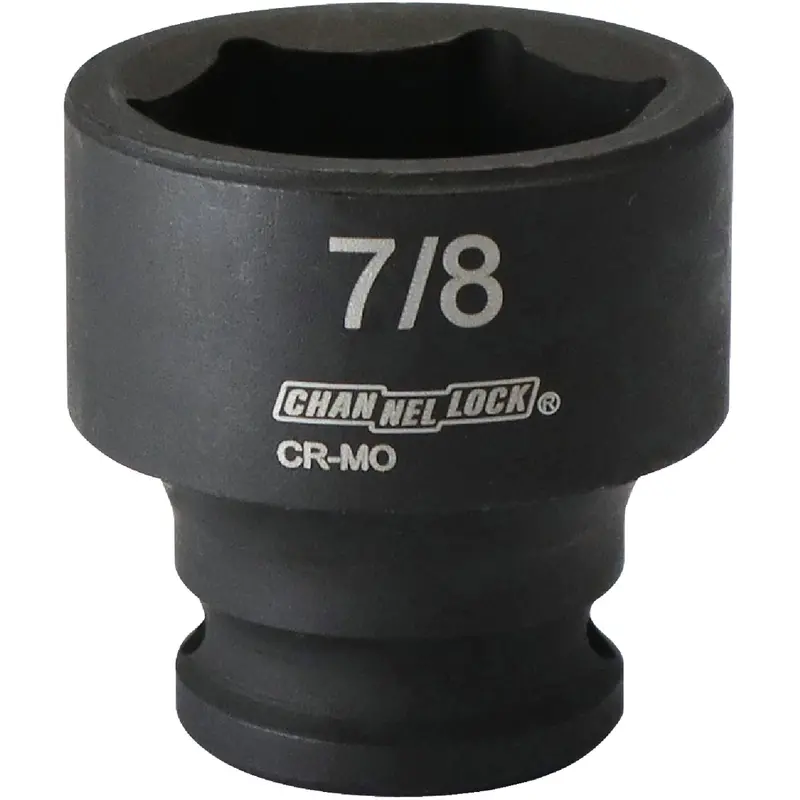 Channellock 3/8" Drive 6-Point Impact Socket – 7/8" Shallow Depth 1
