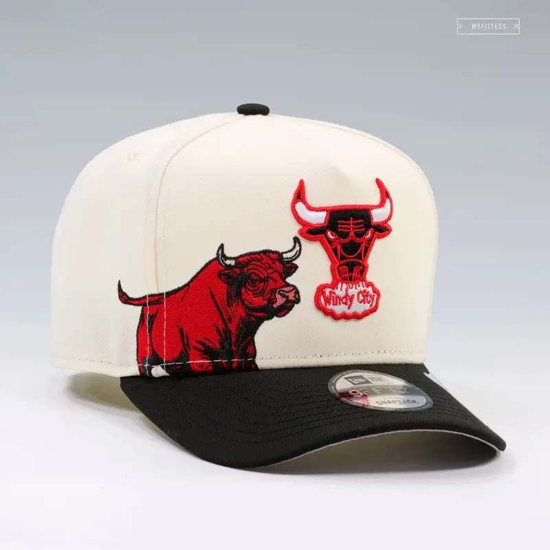 Chicago Bulls Raging Bull Hardwood Classics Snapback – Off-White 9Fifty A-Frame By New Era 1
