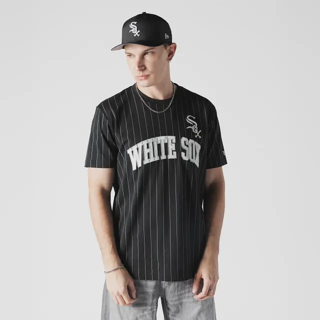 Chicago White Sox Mlb Throwback Pinstripe T-Shirt 1