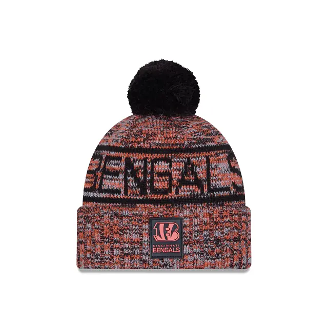 Cincinnati Bengals Nfl 2025 Sideline Cold-Weather Knit Beanie 1