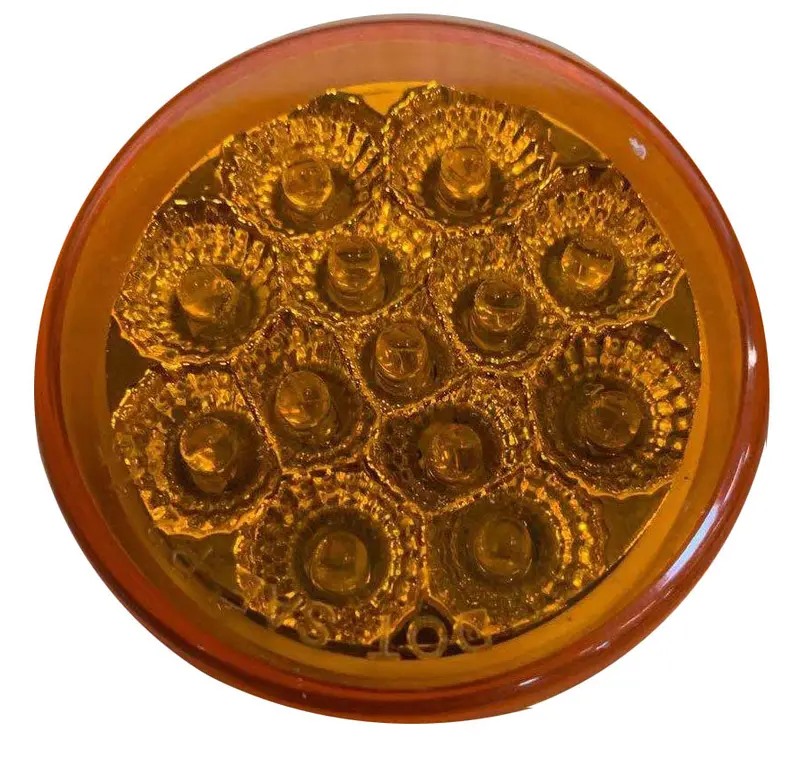 Clear 2.5-Inch Round Led Side Marker And Clearance Lamp 1