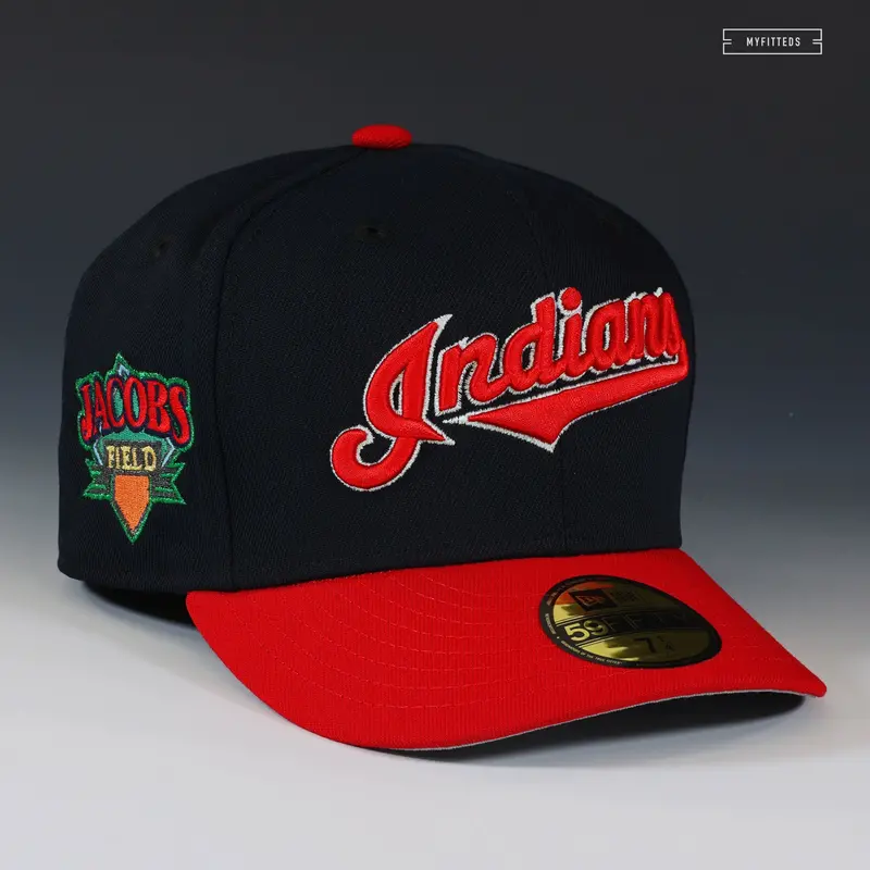 Cleveland Indians Jacobs Field Dual-Tone Team Color Fitted Cap 1