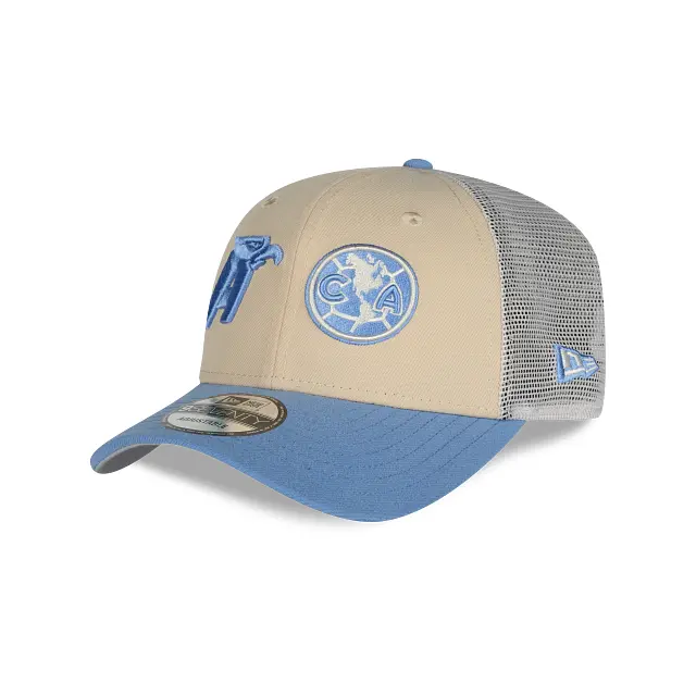 Club América Dual-Logo 9Seventy Trucker Snapback Hat 1
