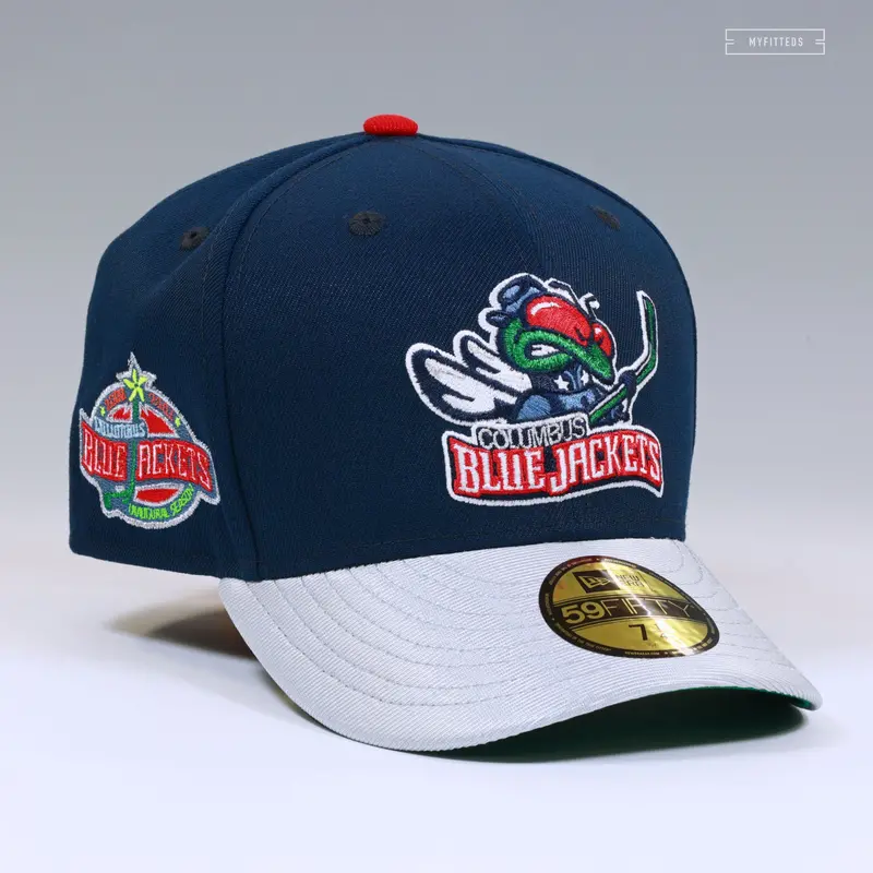 Columbus Blue Jackets 2000–01 Inaugural Season Alternate Two-Tone Cap 1