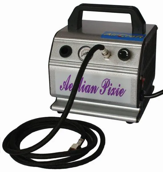 Compact 1/6 Hp Aircraft Airbrush Compressor – Single Outlet With Hose And Filter (As176) 1