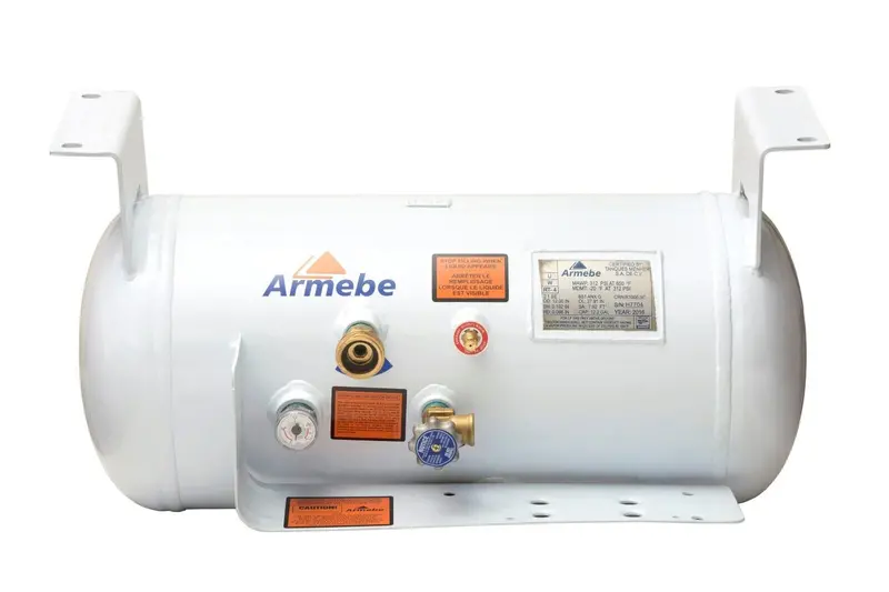 Compact Horizontal Rv Propane Tank – 12.2-Gallon Frame-Mount Lpg Storage 1