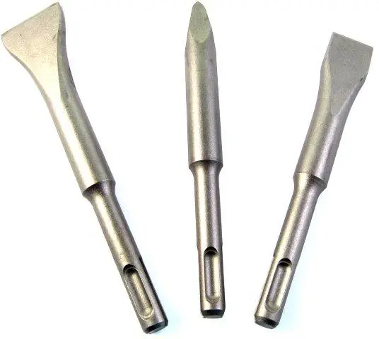 Compact Sds-Plus Short Chisel Set – Pointed & Flat (20×140 Mm, 30×140 Mm), Plastic Tube Packaging 1
