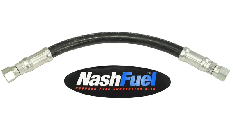 Crimped Diesel Fuel Hose Assembly – 3/8" Female 45° Sae Flare Fitting, Designed For Liquid Fuel Transfer 1