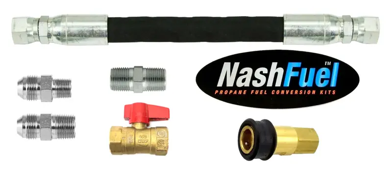 Crimped Natural Gas Hose With Quick Connect & Ball Valve – Compatible With Predator 13000 Tri-Fuel Generators 1