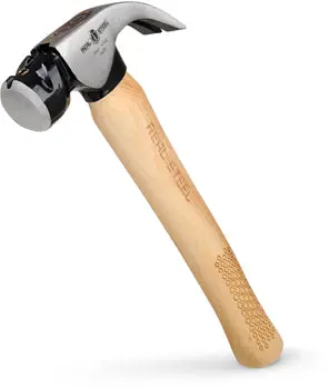 Curved-Claw Real Steel Hammer – 450G (16Oz), Hickory Handle 1