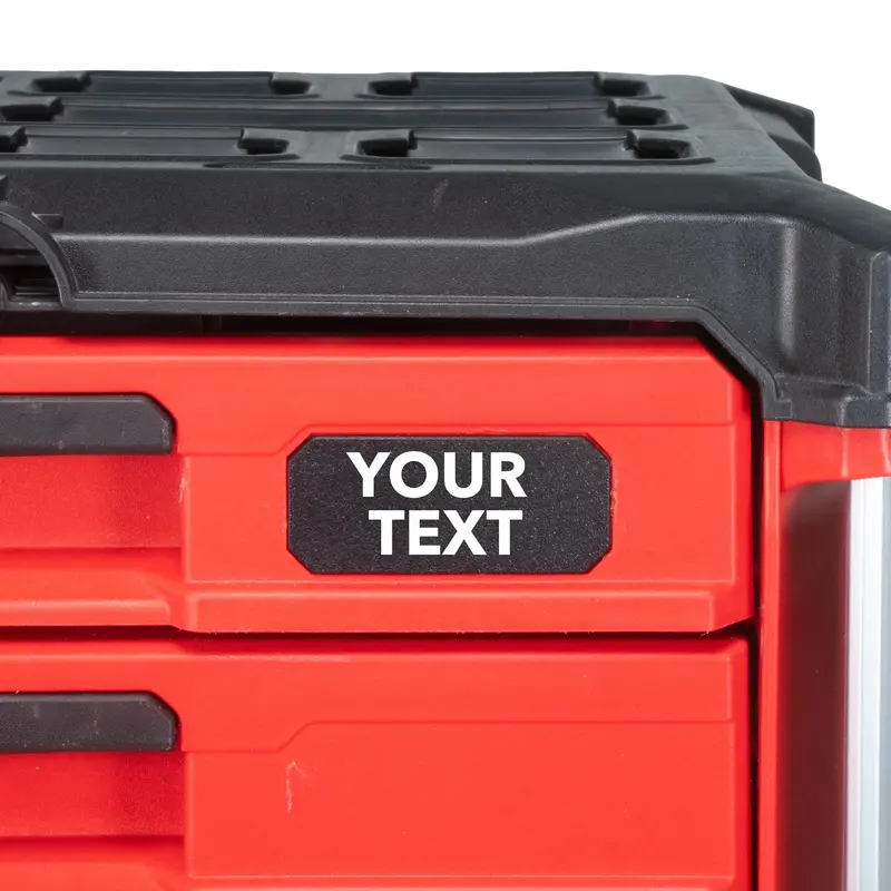Custom Badge Label Set For Milwaukee Packout® Slim Drawers 1