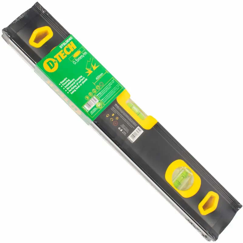 D-Tech 400 Mm Aluminum Beam Level – Triple Vial, 0.5 Mm/M Accuracy 1