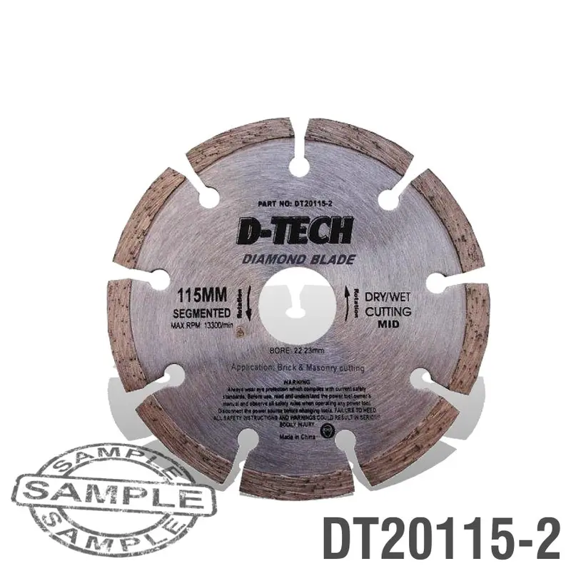 D-Tech Medium-Duty Segmented Diamond Blade – 115Mm × 22.23Mm 1