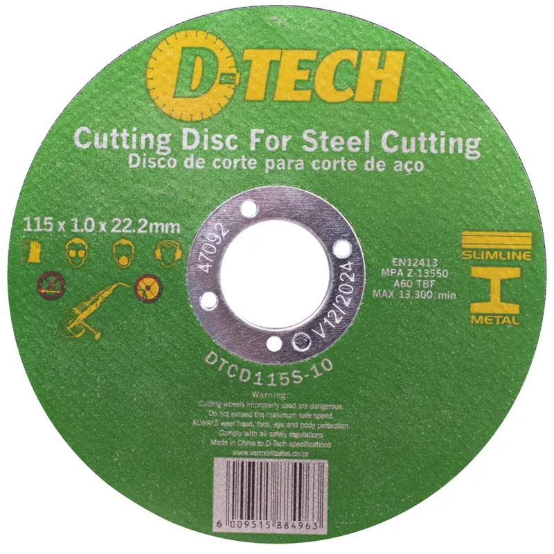 D-Tech Metal Cutting Discs – 115 × 1.0 × 22.2 Mm (600-Pack) 1