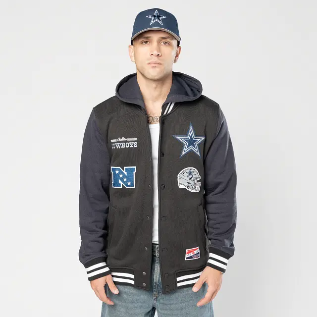 Dallas Cowboys Hooded Retro Nfl Jacket 1