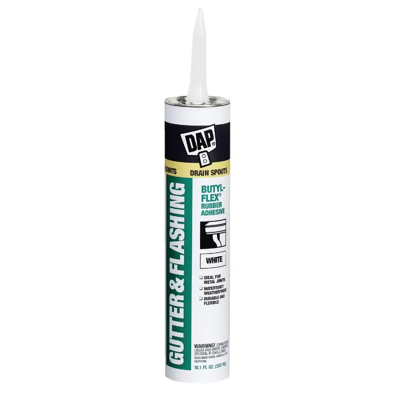 Dap Butyl-Flex Voc-Compliant Gutter & Flashing Adhesive – 10.1 Oz, White 1