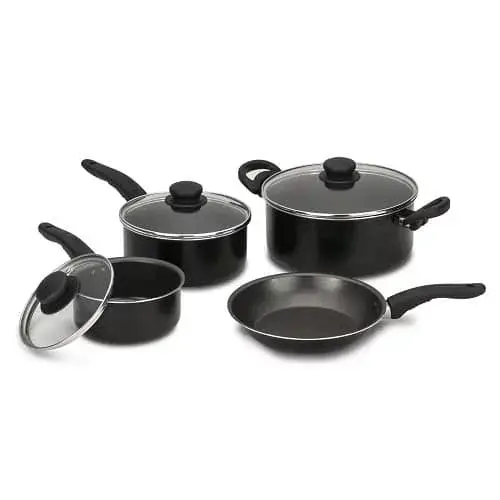 Decakila 7-Piece Non-Stick Cookware Set – Aluminum Pots & Pans With Ergonomic Handles 1