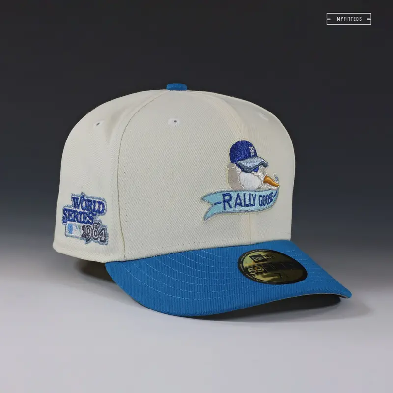 Detroit Tigers 1984 World Series Rally Cap – Dewey Duck & Rally Goose Themed New Era Hat 1