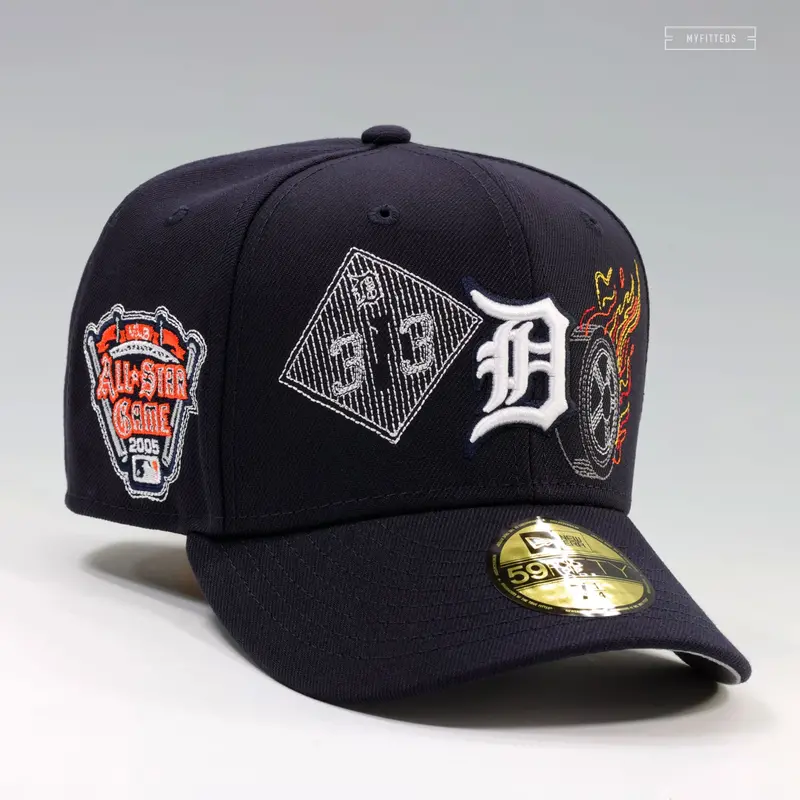Detroit Tigers 2005 Mlb All-Star Game Cap – City Highlights Fitted Edition 1