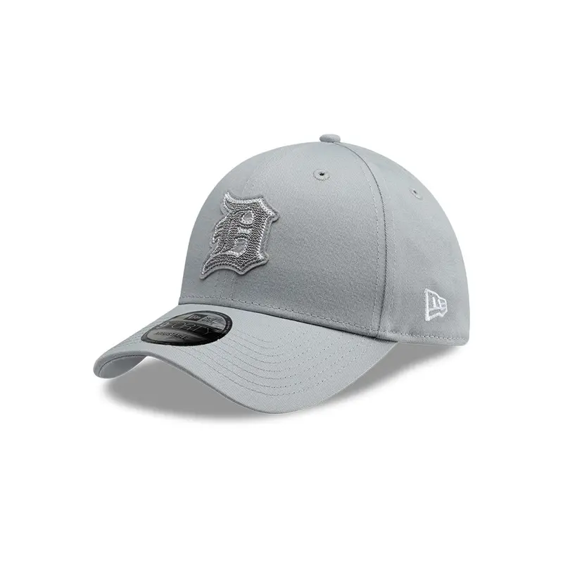 Detroit Tigers Chainstitch Snapback – 9Forty Strapback In Gray 1