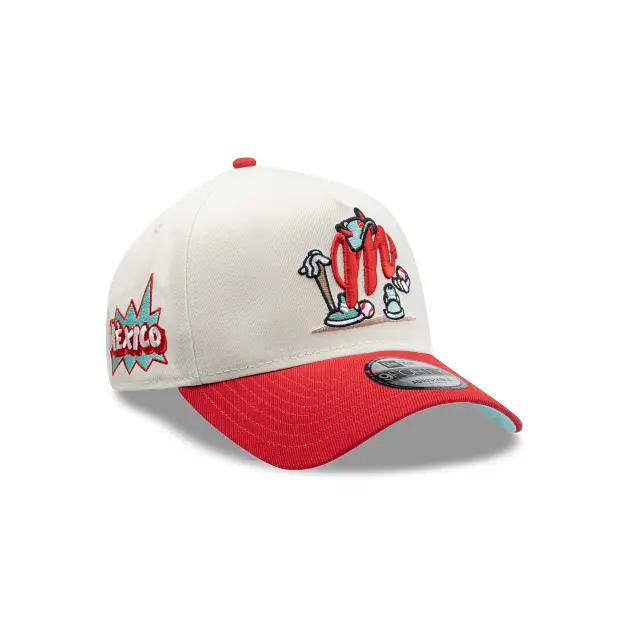 Diablos Rojos Del México Lmb Cartoon 9Forty A-Frame Snapback 1