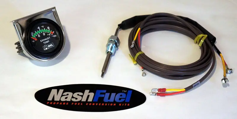 Diesel/Propane/Natural Gas Exhaust Heat Monitor — Pyrometer Sensor & Warning Gauge For Multi-Fuel Engines 1