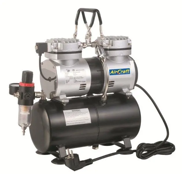 Dual-Cylinder Aircraft Compressor With Integrated Air Tank (Model As196) 1