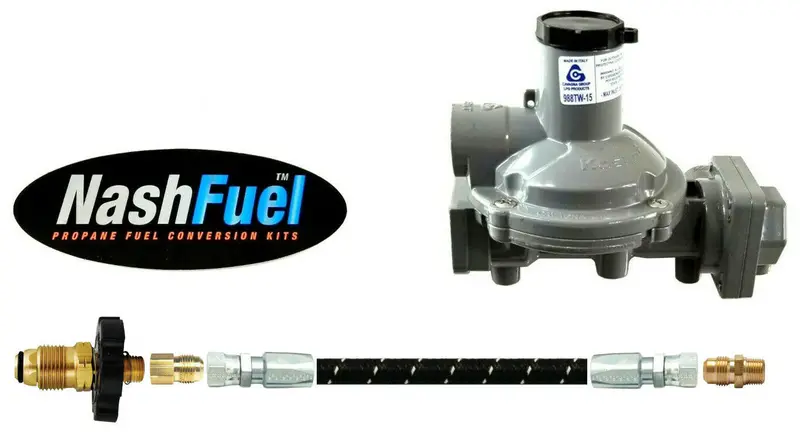 Dual-Stage Stainless Steel Propane Regulator With Pigtail Hose For Food Trucks (750K Btu) 1