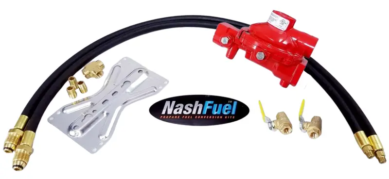 Dual-Tank Propane Supply Kit With First-Stage Regulator & Twin Ball Valves (10 Psi) 1