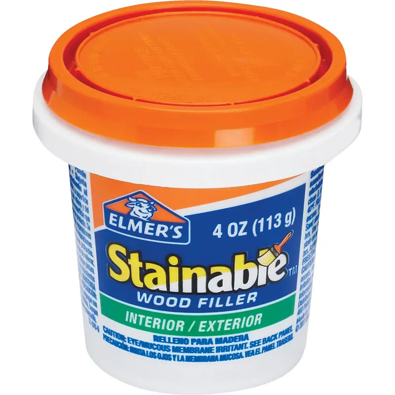 Elmer'S Stainable Wood Filler – Light Tan, 4 Oz Tub For Indoor/Outdoor Repairs 1