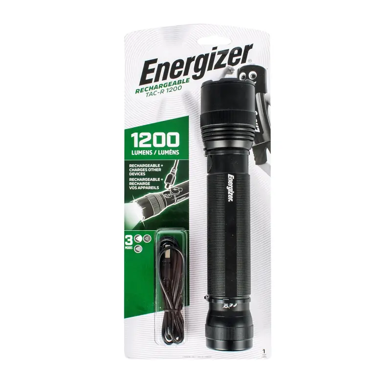 Energizer Tactical Rechargeable Flashlight – 1200 Lumens 1