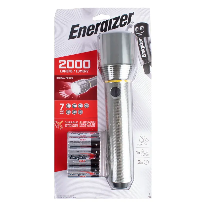 Energizer Vision Hd Metal Flashlight – 9Xaa, 2000 Lumens 1
