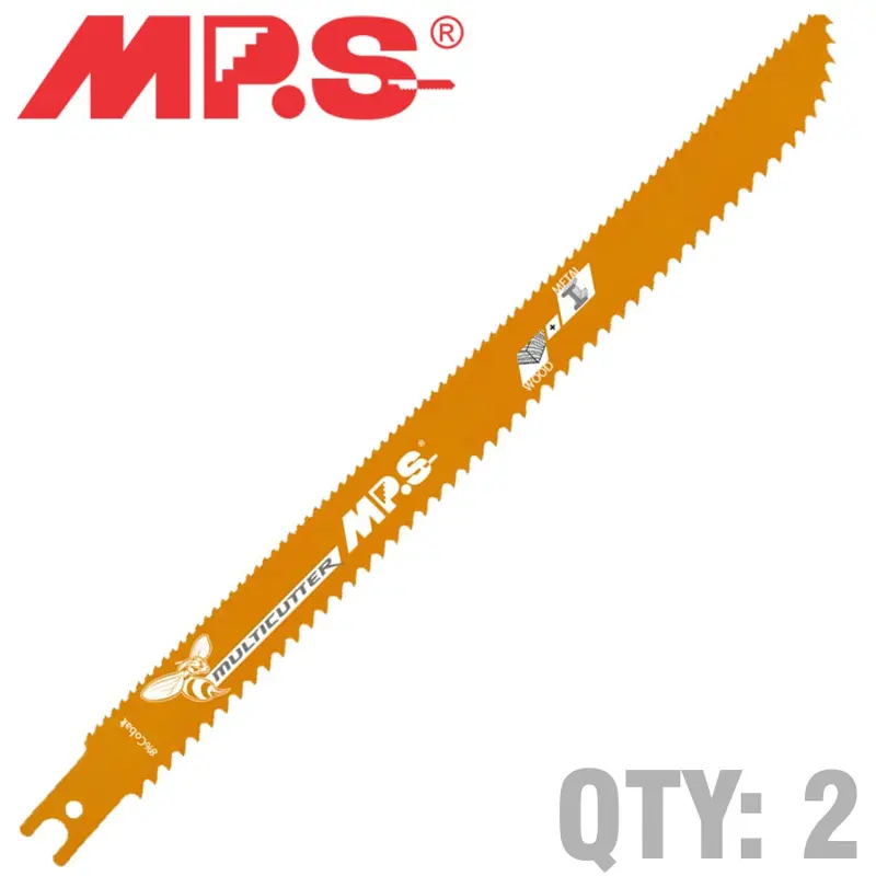 Extra-Long Multi-Material U-Shank Blade – 250Mm (6 & 10 Tpi), 2-Pack 1