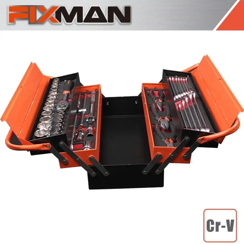 Fixman 42-Piece Cantilever Mechanical Tool Kit — Comprehensive Workshop Set 1