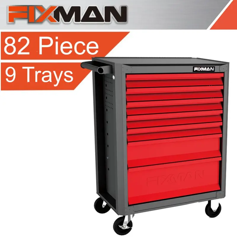 Fixman 7-Drawer Economy Roller Cabinet With 82-Piece Tool Set 1