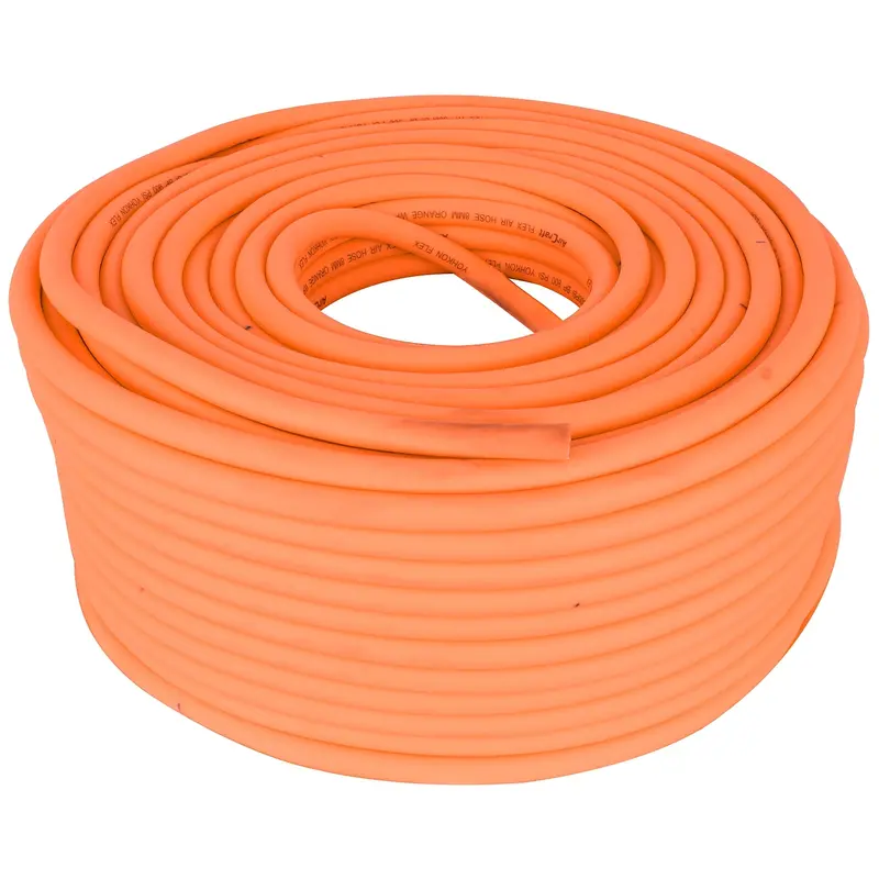 Flexible Orange Air Hose – 8 Mm × 100 M, 300 Psi Working / 900 Psi Burst (Yohkon Flex) 1